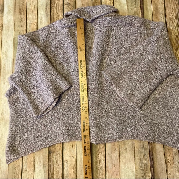 Free People Slouchy BFF Oversized Soft Cardigan Sweater Lavender XS FLAW left - Picture 6 of 8